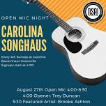 Carolina Songhaus Open Mic Presented by NSAI Greenville