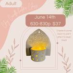 June Adult Clay Candleholder Class