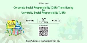 Corporate Social Responsibility (CSR) Transitioning to University Social Responsibility (USR)