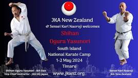 JKANZ Karate Gasshuku in Timaru with Shihan Yasunori Ogura