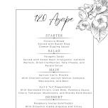 Exclusive Agape Tasting Menu