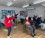 Parkinson’s exercise class in Newbury, 7th June 2024