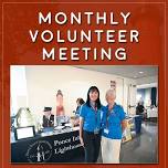 Volunteer Meeting - Open to new Volunteers!