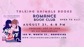 August Romance Book Club at Talking Animals Books