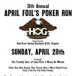 36th ANNUAL APRIL FOOL'S POKER RUN - Benefits Friendly Door Senior Citizen Center/Meals On Wheels