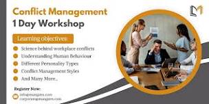 Conflict Management 1 Day Workshop in High Point, NC on Jun 25th, 2024