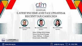 SEMINAR: LATEST INCOME TAX UPDATES & RECENT TAX CASES 2024  (NORTHERN)