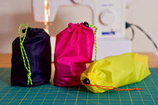 How to Sew: a Water Resistant Drawstring Bag