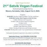 Satvik Vegan Society’s 21st Satvik Vegan Festival