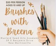 Brushes with Breena Monthly Art Class