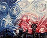 Lewisville Studio Original Art - Lone STARry Night