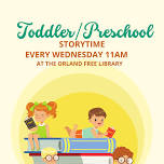 Toddler/Preschool Storytime