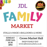 JDL Monthly Family Market @ Crewe Market Hall