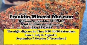 Franklin Mineral Museum Night Dig