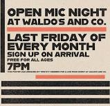 Waldo's Open Mic  — Waldos & Company