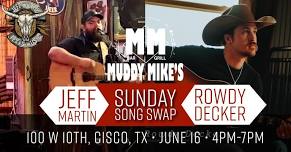 Rowdy Decker and Jeff Martin Song Swap at Muddy Mikes