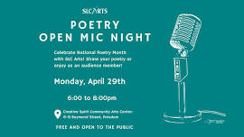 SLC Arts National Poetry Month Open Mic