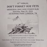 Don't Forget Our Vets Memorial Ride Poker Run