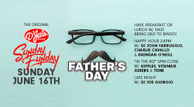 Father’s Day Funday!  Have Breakfast or Lunch w/ Dad!  Bring Dad to Bingo! “In The Biz” 5PM til Close