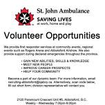 St. John Ambulance Volunteer Opportunities