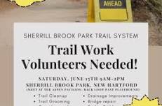 Family fun at Sherrill Brook Park Trail Work Day