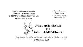 26th Annual Ladies Retreat