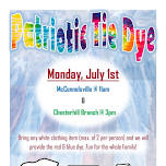 DIY Patriotic Tie Dye (McConnelsville Branch)