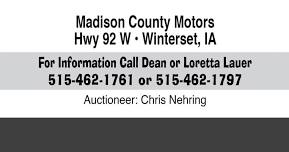 MACHINERY CONSIGNMENT AUCTION