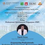 5 Day Professional Development Program - NLP CORE SKILLS at Manipal University Jaipur & TAPMI