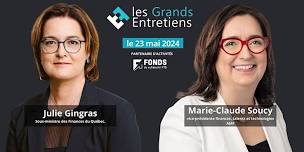 Événement à Québec Les Grands Entretiens de l’AFFQ avec Julie Gingras