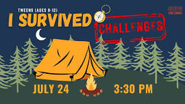 I Survived Challenges - Tween Activity (Ages 8-12)