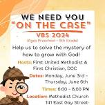 Vacation Bible School! June 3-6. 6 pm to 8 pm.