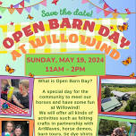 Willowind's 4th Annual Open Barn Day