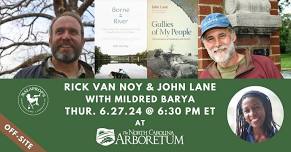 Off-Site | Rick Van Noy and John Lane with Mildred Barya at The NC Arboretum