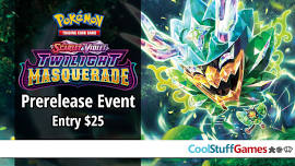 Pokémon Scarlet & Violet – Twilight Masquerade Prerelease #1 at CoolStuffGames – Miami