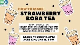 Strawberry Boba Tea