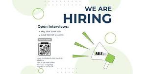  Join Us for Open Interviews at ABLE 