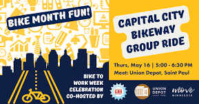 Capital City Bikeway Group Ride Social Hour at Union Depot