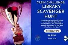 Cabin Challenge: Library Scavenger Hunt