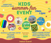 Kids Summer FUN Event! Craft, Bingo & Ice cream