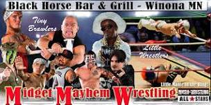 Midget Mayhem Wrestling Rips Through the Ring!  Winona MN 18+