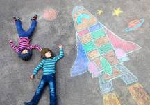 Chalk Art Summer Blast-off!