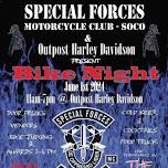 Special Forces MC-SOCO and Outpost Harley-Davidson Bike Night