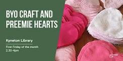 BYO craft and preemie hearts