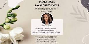 Menopause Awareness Evening with Consultant Obstetrician and Gynaecologist Ms. Evangelia Bakali