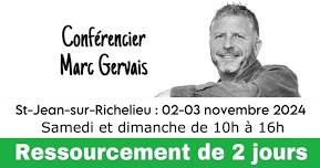 ST-JEAN-SUR-RICHELIEU : Ressourcement de 2 jours (50$ par jour)