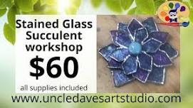 Stained glass succulent workshop