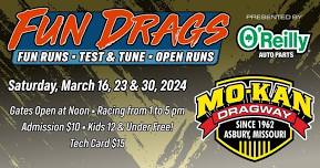 Saturday Fun Drags presented by O'Reilly Auto Parts!