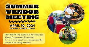 Los Alamos County Summer Vendor Meeting