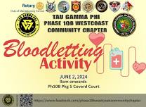 WESTCOAST BLOOD LETTING ACTIVITY